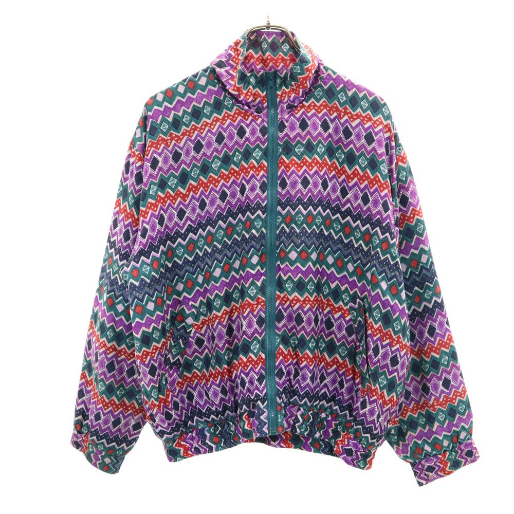 malcolm flowers 90s シルク オールド ブルゾン L グリーン 他 レディース