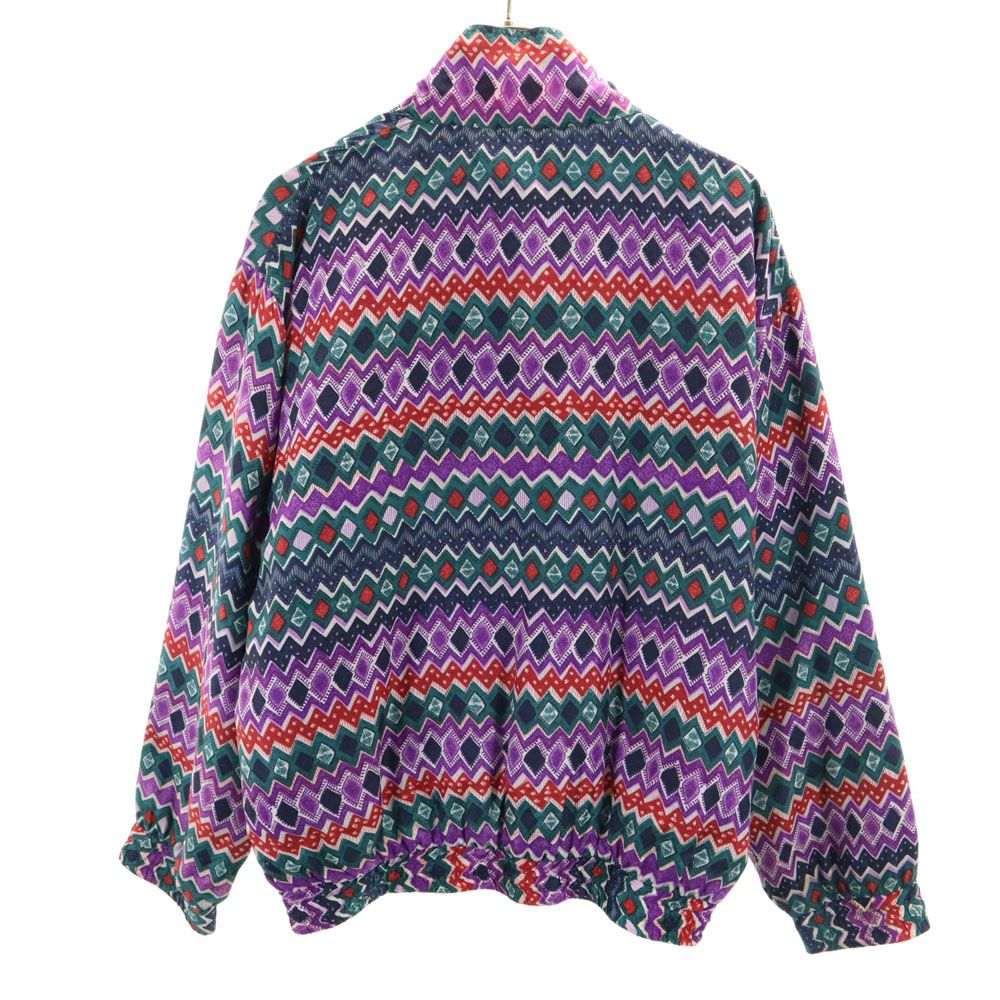 malcolm flowers 90s シルク オールド ブルゾン L グリーン 他 レディース