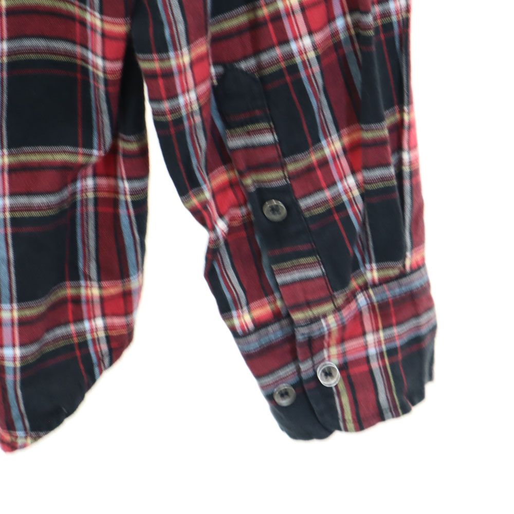 トミーヒルフィガー 長袖 チェックシャツ XL レッド系 TOMMY HILFIGER メンズ