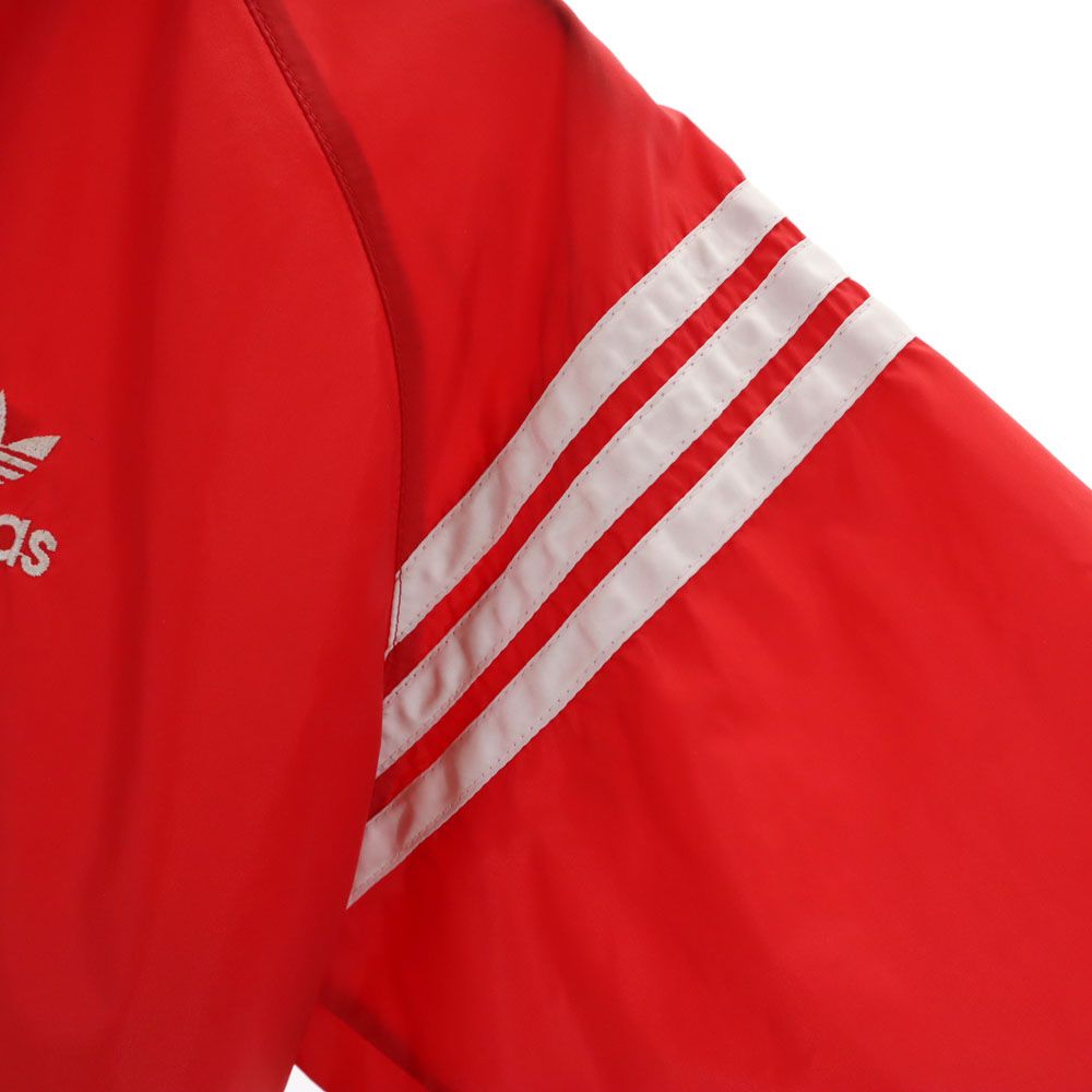adidas アディダス 70s 80s デサント製 ヴィンテージ トレーニング ナイロンジャケット S レッド系 ADS-200 メンズ