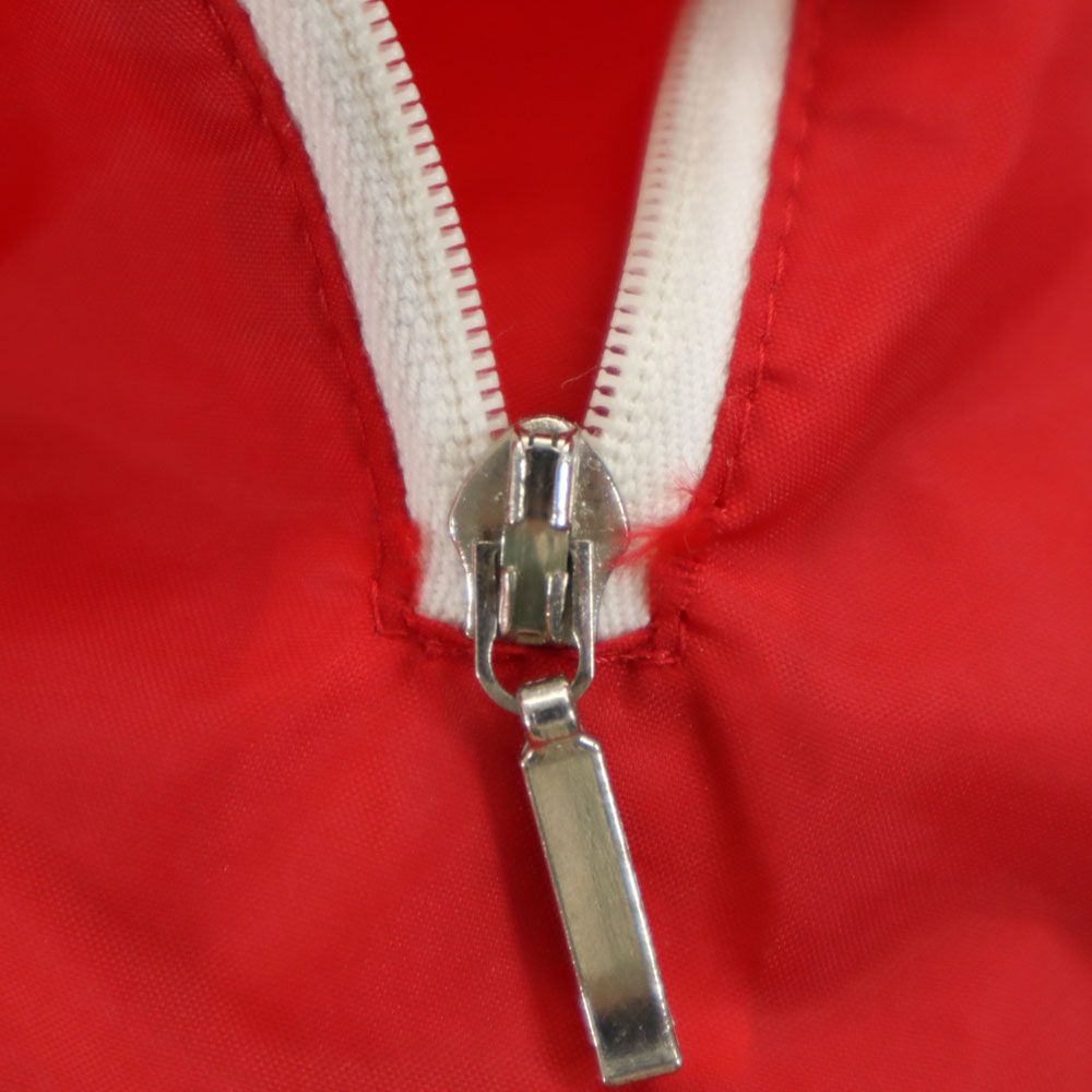 adidas アディダス 70s 80s デサント製 ヴィンテージ トレーニング ナイロンジャケット S レッド系 ADS-200 メンズ