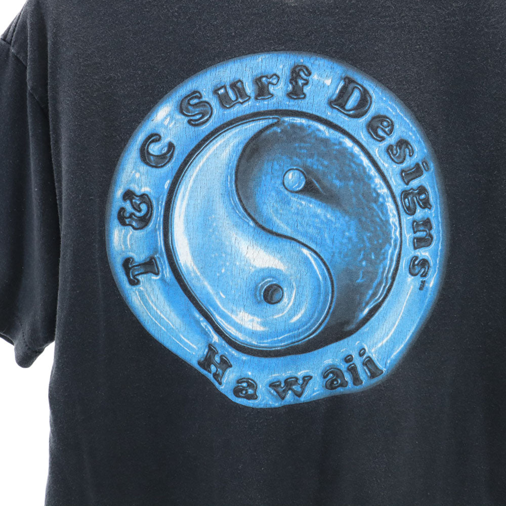 T&C Surf Designs T&C サーフデザインズ 90s USA製 オールド バックプリント 半袖 Tシャツ M グレー メンズ