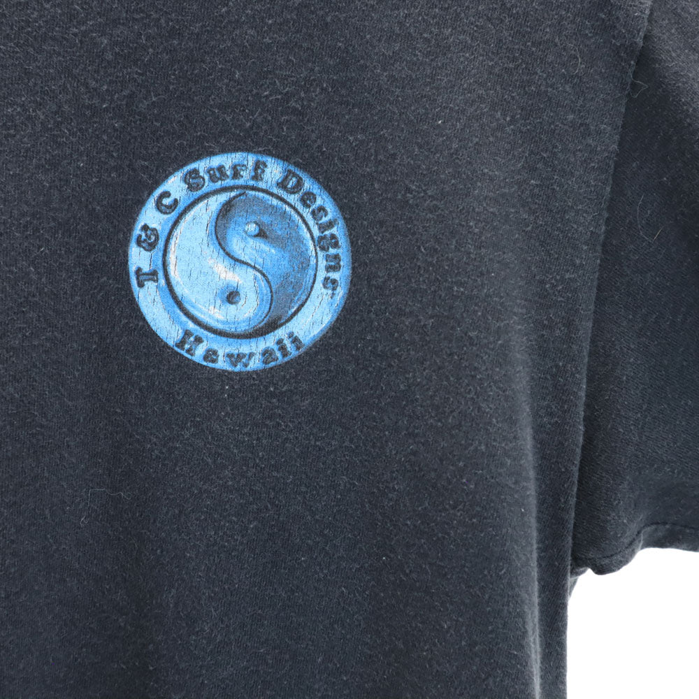 T&C Surf Designs T&C サーフデザインズ 90s USA製 オールド バックプリント 半袖 Tシャツ M グレー メンズ