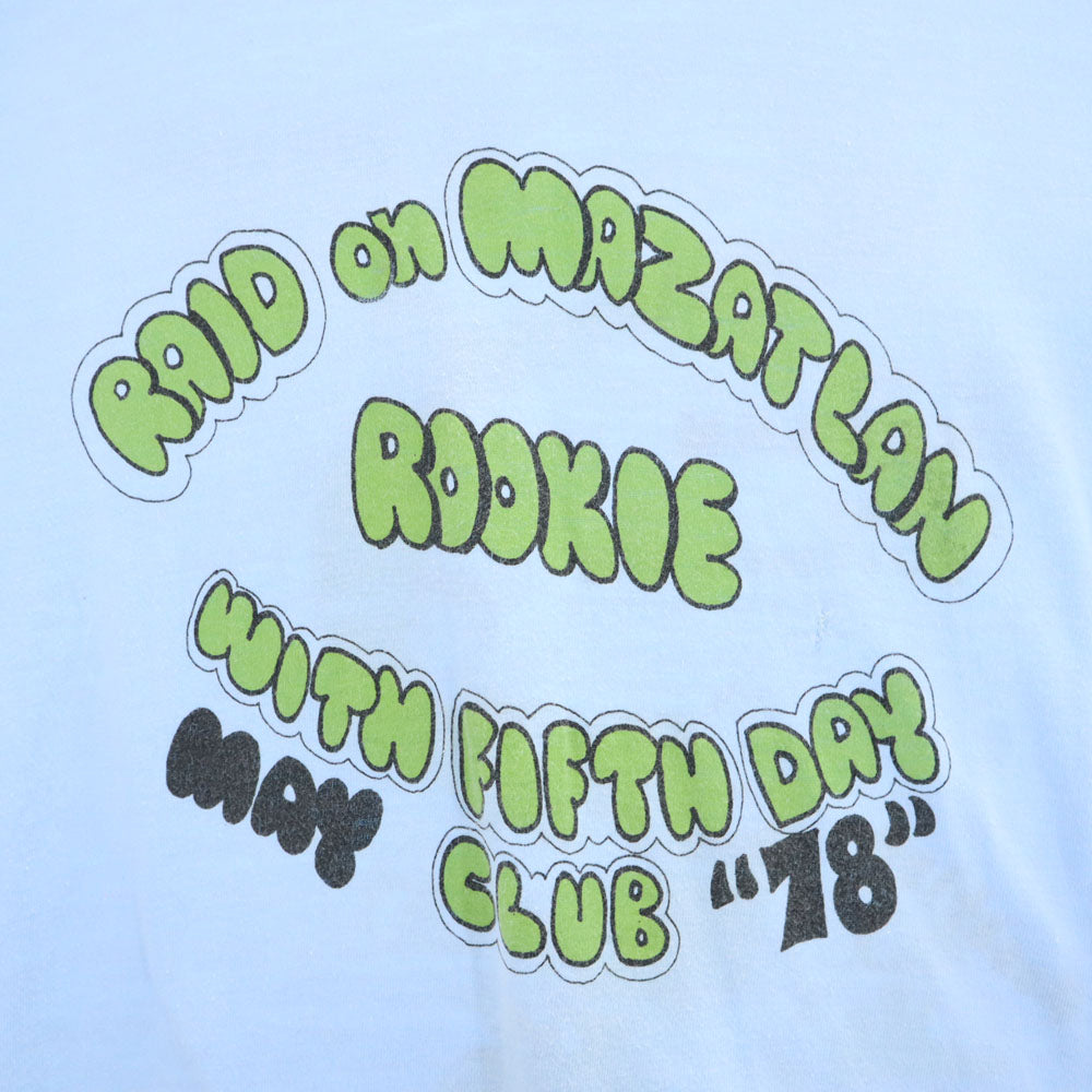 Hanes ヘインズ 70s USA製 ヴィンテージ オレンジタグ 半袖 Tシャツ M 水色 メンズ