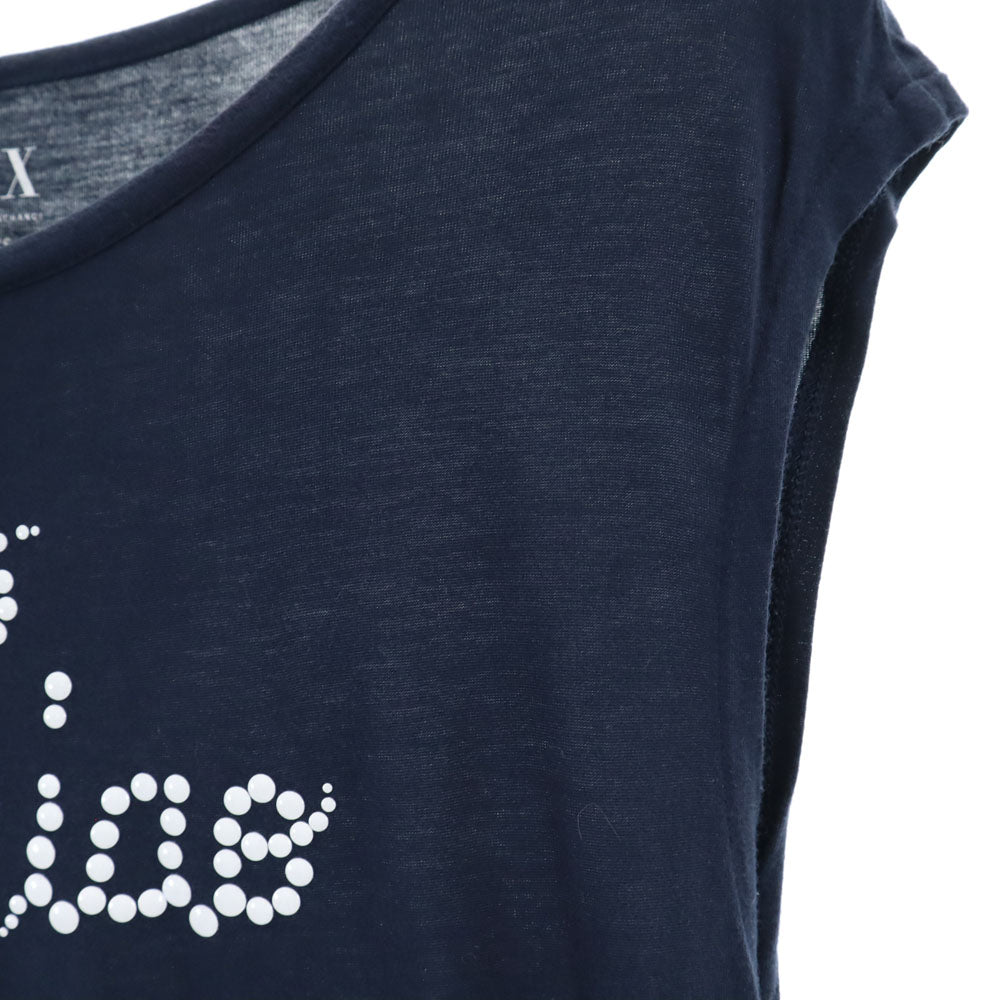 ARMANI EXCHANGE アルマーニエクスチェンジ 半袖 カットソー XXS ネイビー フレンチスリーブ レディース
