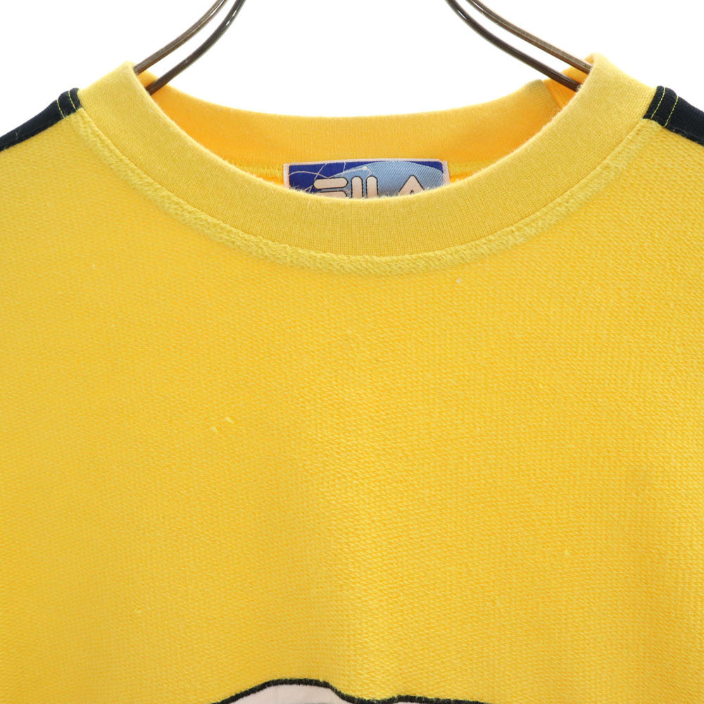 フィラ 半袖 パイル地 Tシャツ M イエロー FILA メンズ