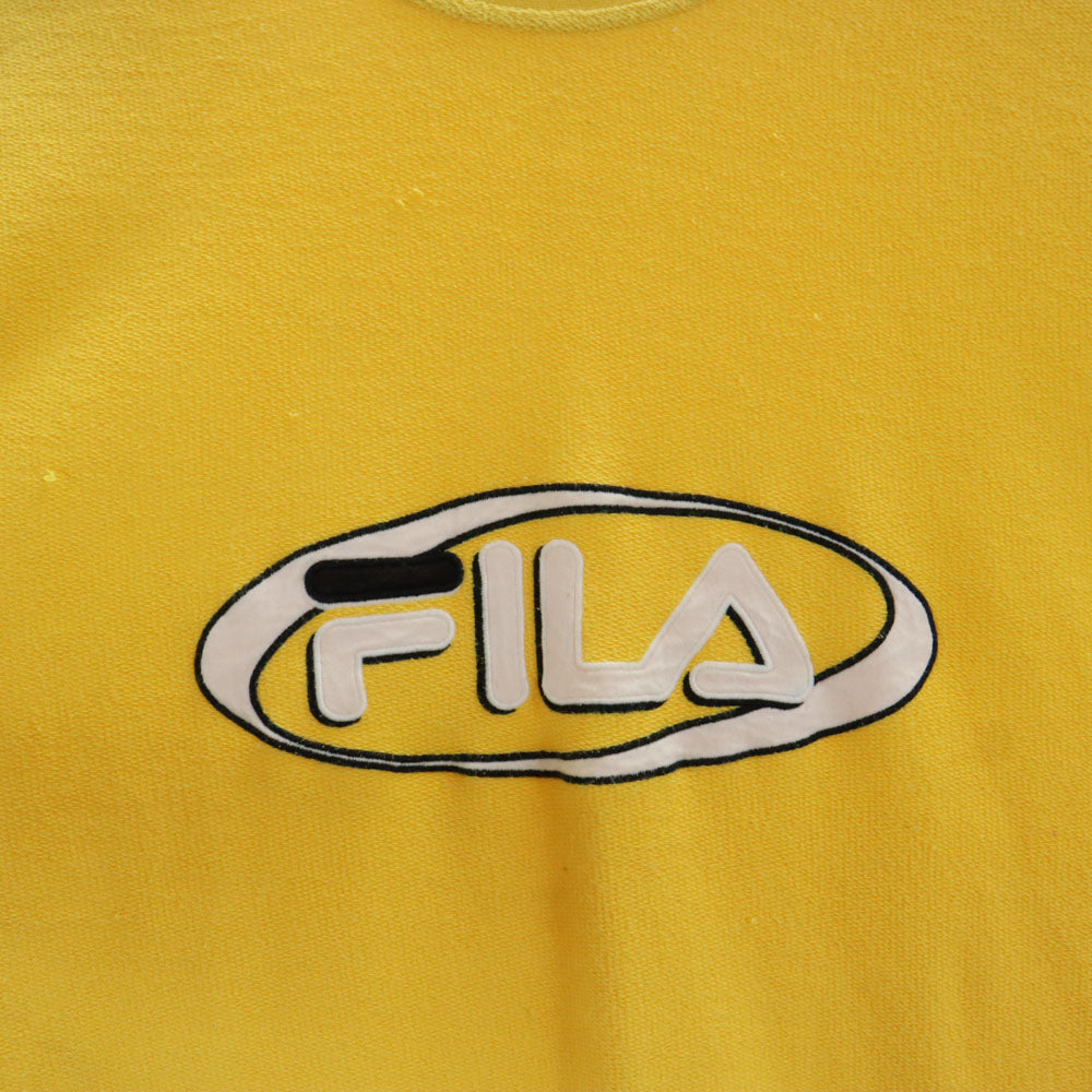FILA フィラ 半袖 パイル地 Tシャツ M イエロー メンズ