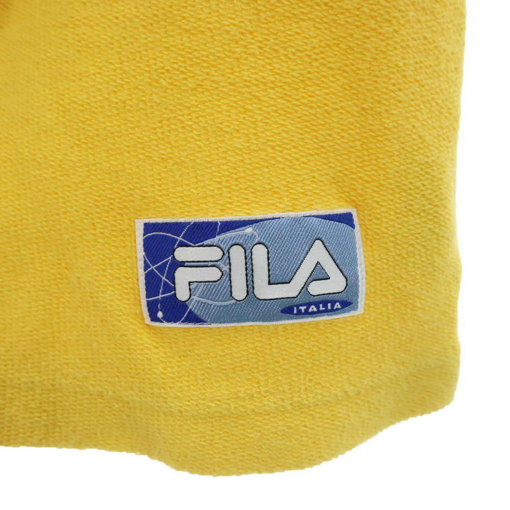 FILA フィラ 半袖 パイル地 Tシャツ M イエロー メンズ