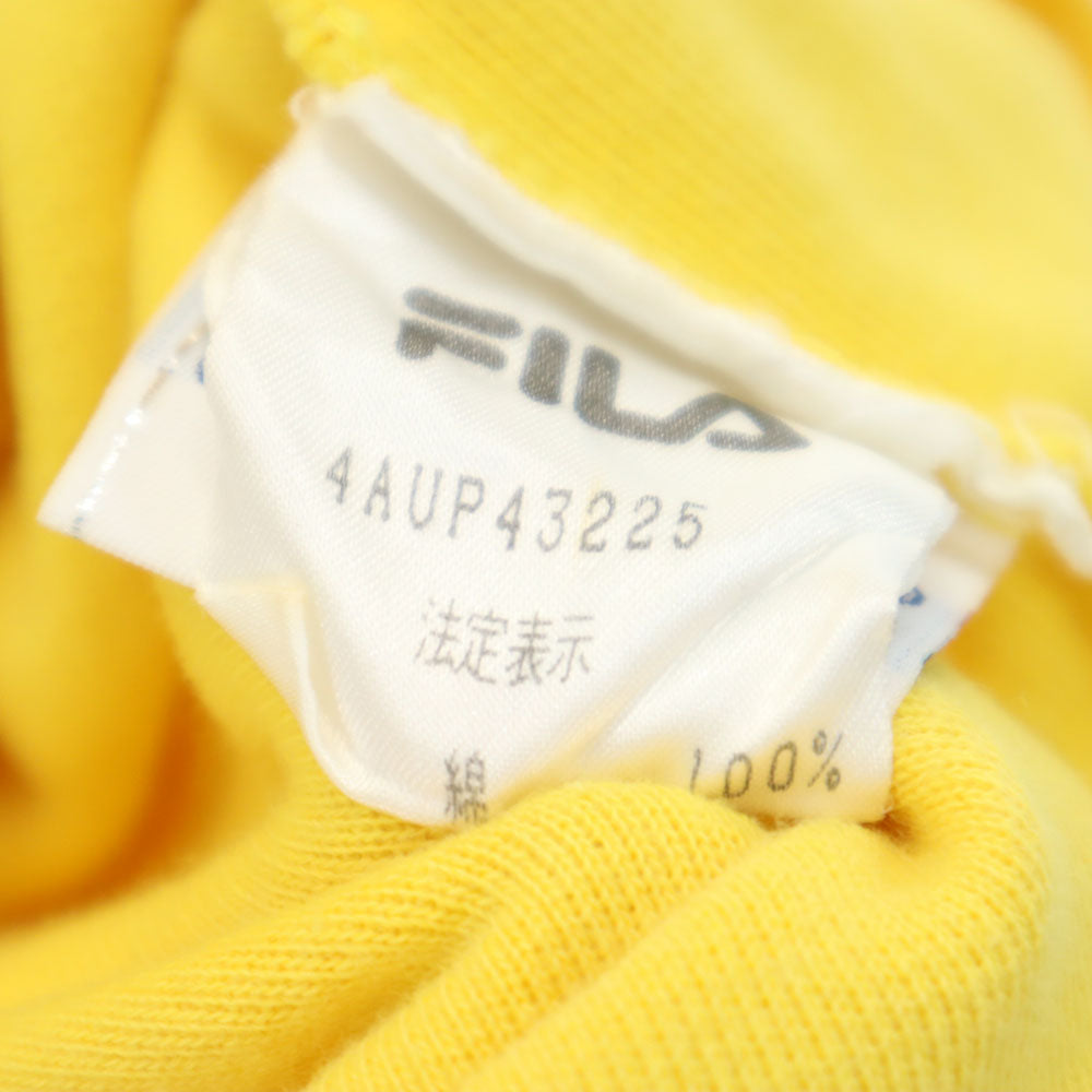 FILA フィラ 半袖 パイル地 Tシャツ M イエロー メンズ