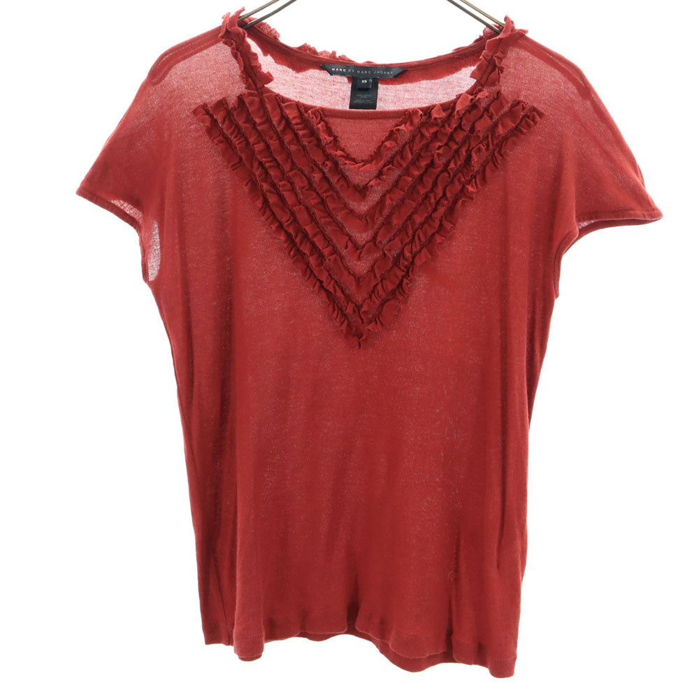 MARC BY MARC JACOBS マークバイマークジェイコブス 半袖 カットソー XS 赤茶系 フレンチスリーブ レディース