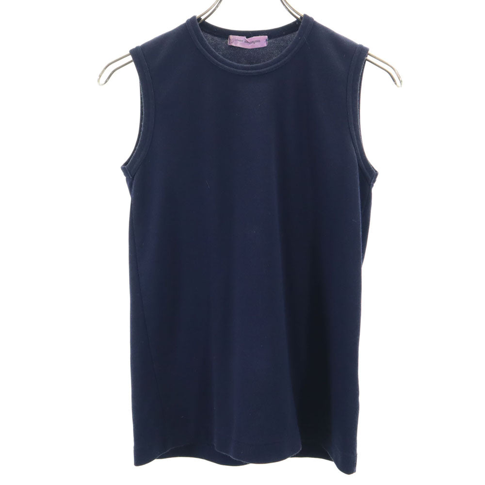 COMME des GARCONS コムデギャルソン ノースリーブ タンクトップ ネイビー レディース