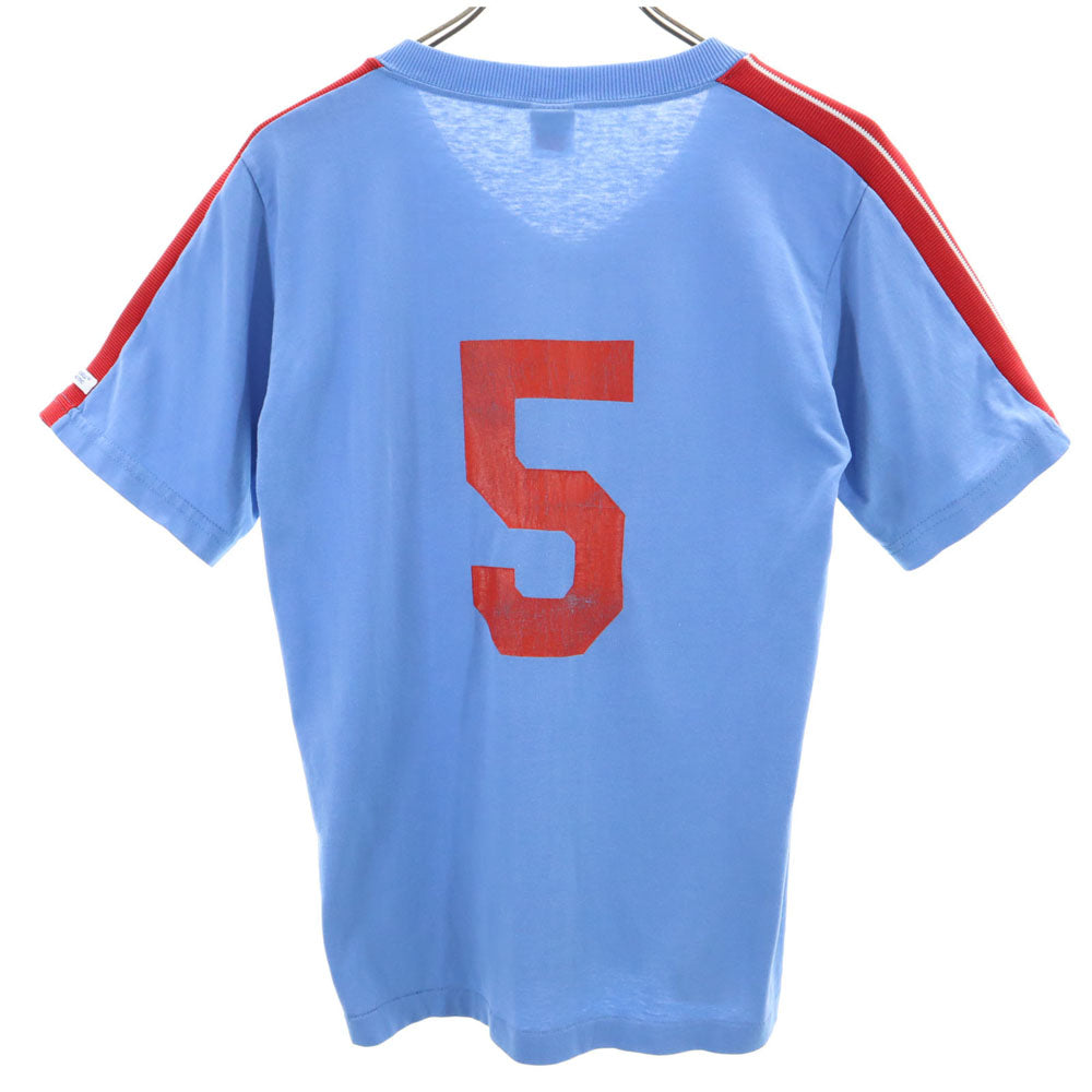 RUSSELL ATHLETIC ラッセルアスレチック 90s USA製 オールド 半袖 Vネック Tシャツ S ブルー系 メンズ