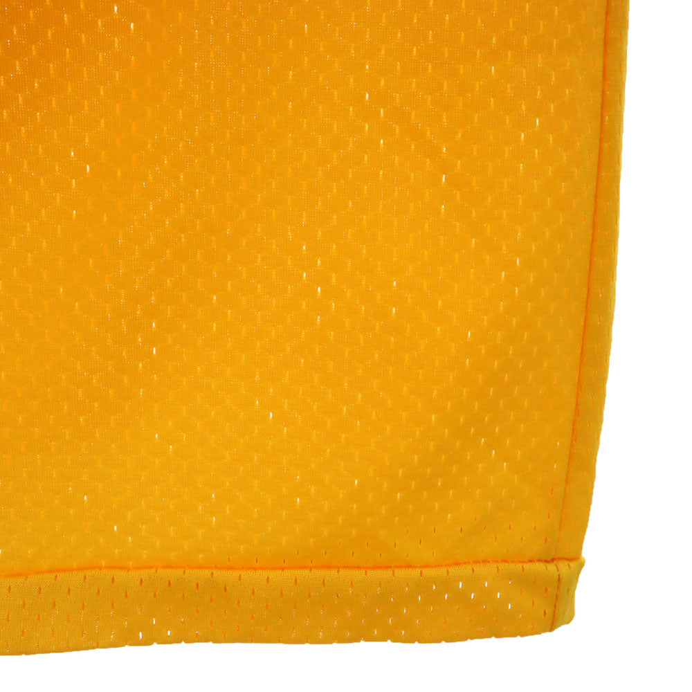 BUSHWAKKER 80s USA製 ヴィンテージ 半袖 Vネック メッシュ Tシャツ S イエロー メンズ