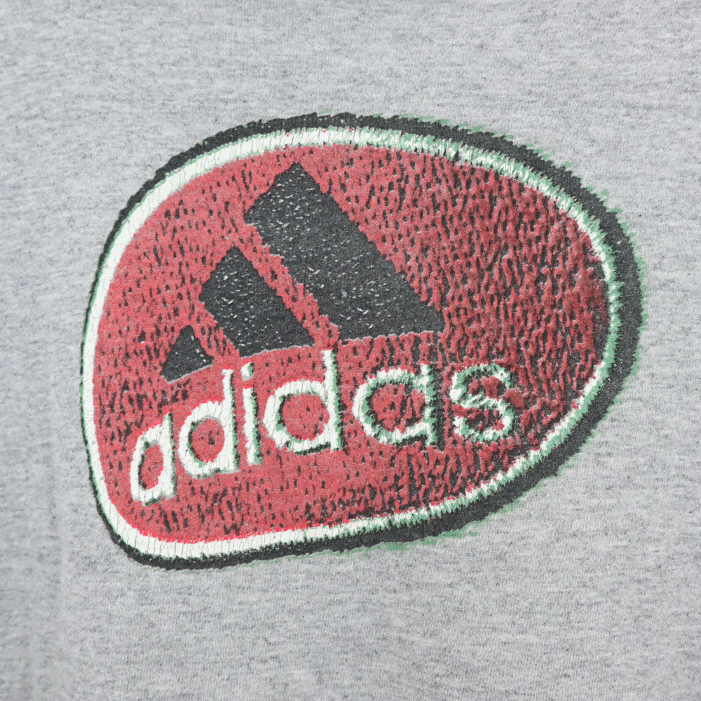 adidas アディダス 90s USA製 オールド 半袖 Tシャツ XL グレー メンズ
