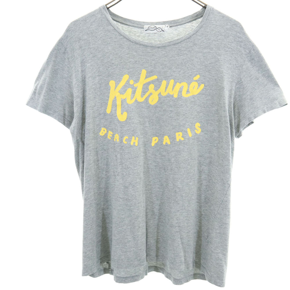 Kitsune' Tee キツネティー 日本製 半袖 Tシャツ S グレー メンズ