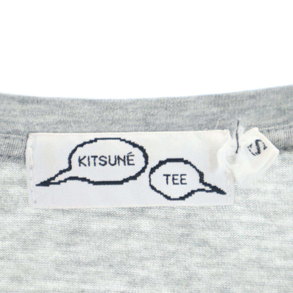 Kitsune' Tee キツネティー 日本製 半袖 Tシャツ S グレー メンズ