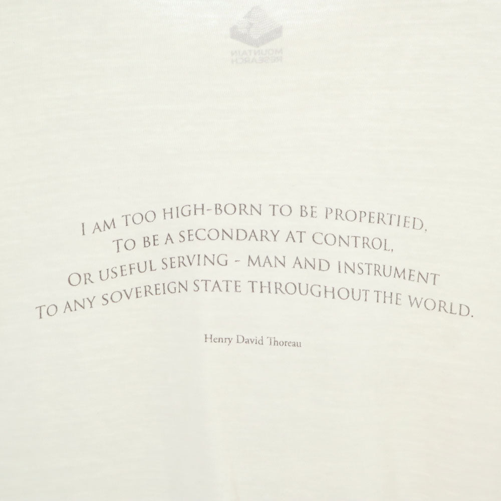 MOUNTAIN RESEARCH マウンテンリサーチ プリント 半袖 Tシャツ ホワイト 308 メンズ