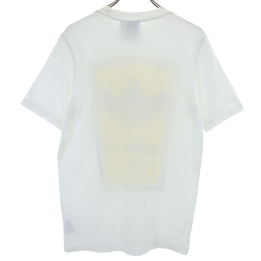 アディダス トレイフォイルロゴ プリント 半袖 Tシャツ M ホワイト adidas メンズ