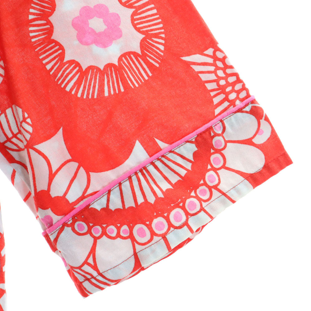 marimekko マリメッコ 総柄 半袖 カットソー 36 レッド系 レディース