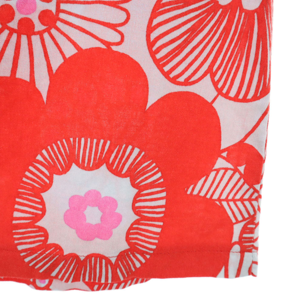 marimekko マリメッコ 総柄 半袖 カットソー 36 レッド系 レディース