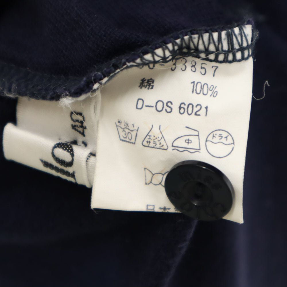 miss chloe ミスクロエ 日本製 半袖 ポロシャツ 40 ネイビー 鹿の子 レディース