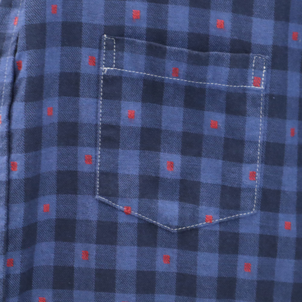 フランクアンドアイリーン USA製 長袖 チェックシャツ S ネイビー Frank&Eileen レディース