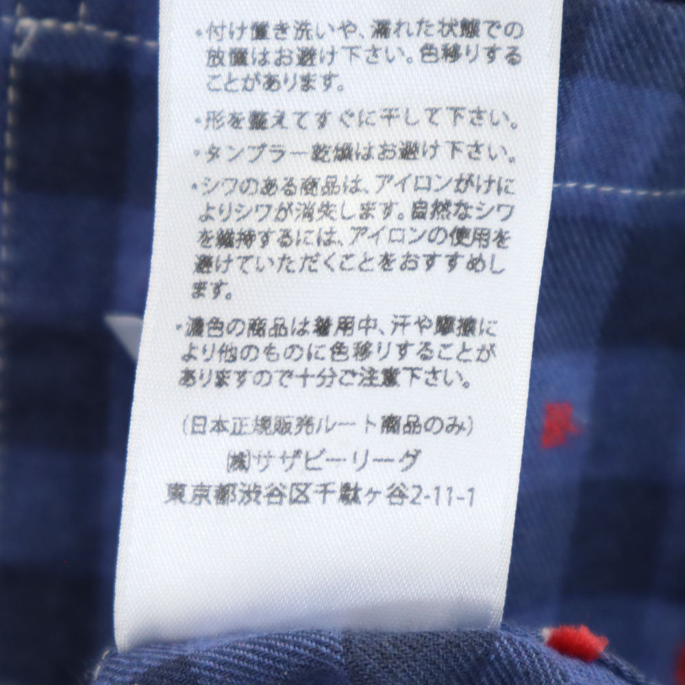 フランクアンドアイリーン USA製 長袖 チェックシャツ S ネイビー Frank&Eileen レディース