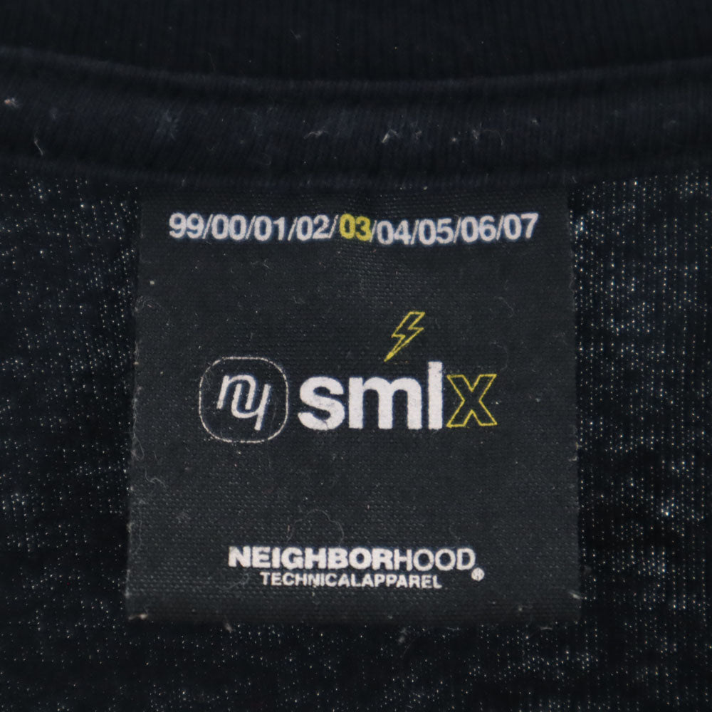 ネイバーフッド 03年製 半袖 Tシャツ ブラック NEIGHBORHOOD smlx メンズ