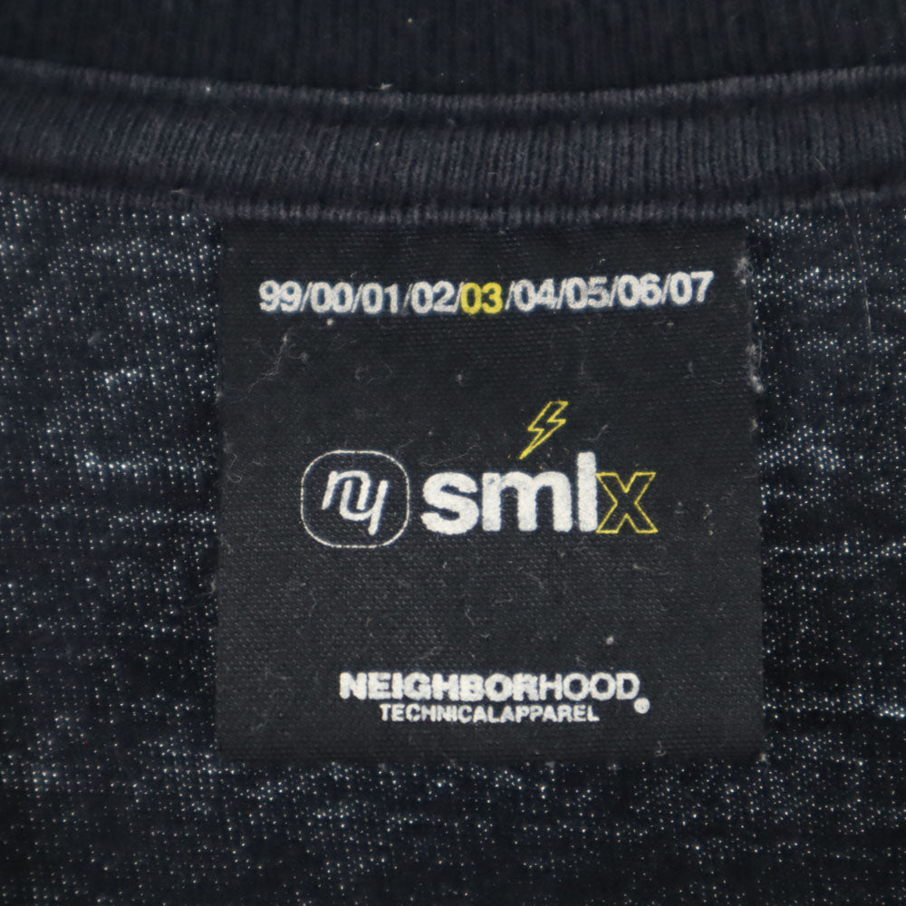 ネイバーフッド 03年製 半袖 Tシャツ ブラック NEIGHBORHOOD smlx メンズ