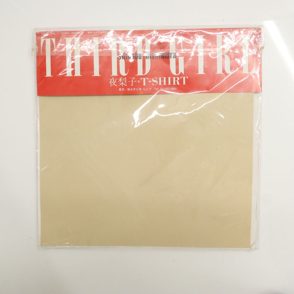 オールド 90s サードガード 西村しのぶ 夜梨子 日本製 プリント 半袖 Tシャツ M ホワイト OLD THIRD GIRL by SHINOBU NISHIMURA 袋付き メンズ