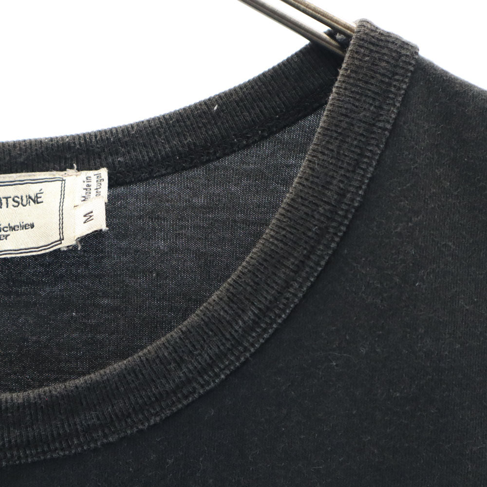 MAISON KITSUNE メゾンキツネ 半袖 Tシャツ M ブラック系 ポケT メンズ