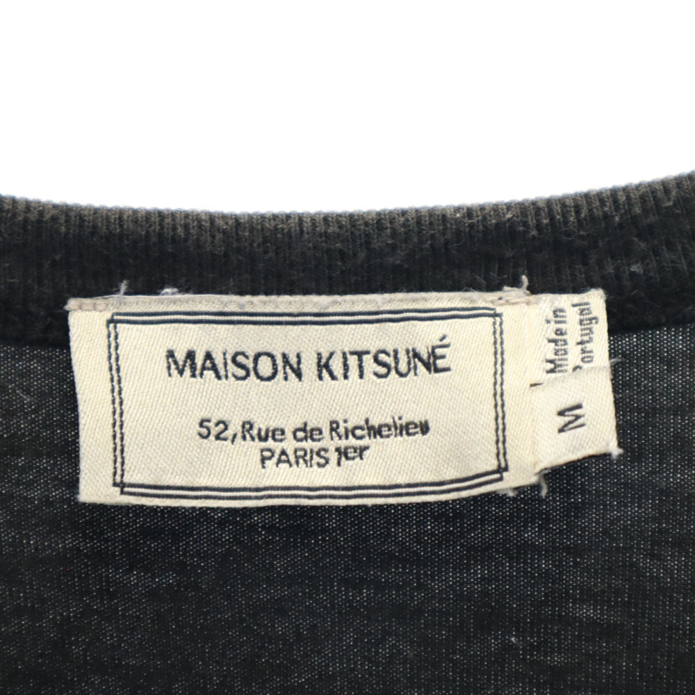 MAISON KITSUNE メゾンキツネ 半袖 Tシャツ M ブラック系 ポケT メンズ