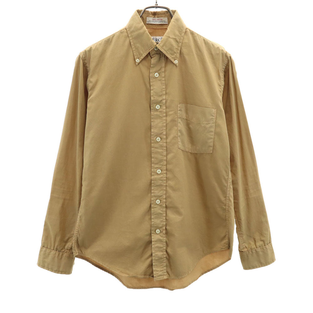 SERO セロ 長袖 ボタンダウンシャツ 14 1/2 32 ブラウン系 メンズ