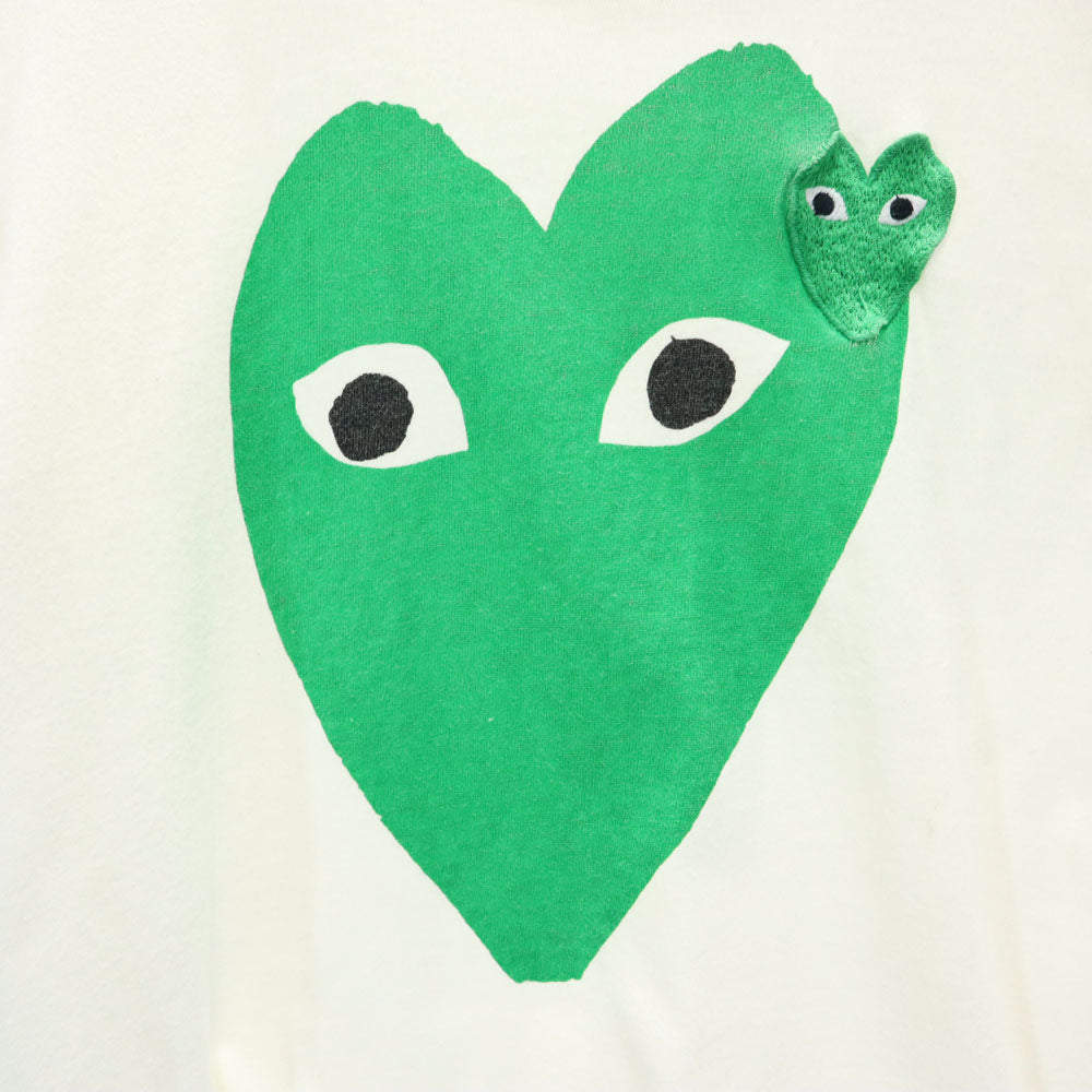 プレイコムデギャルソン 半袖 Tシャツ S 白 PLAY COMME des GARCONS レディース