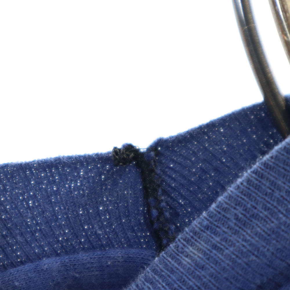 Hanes ヘインズ 70s USA製 ヴィンテージ オレンジタグ 両面プリント 半袖 Tシャツ M ブルー メンズ