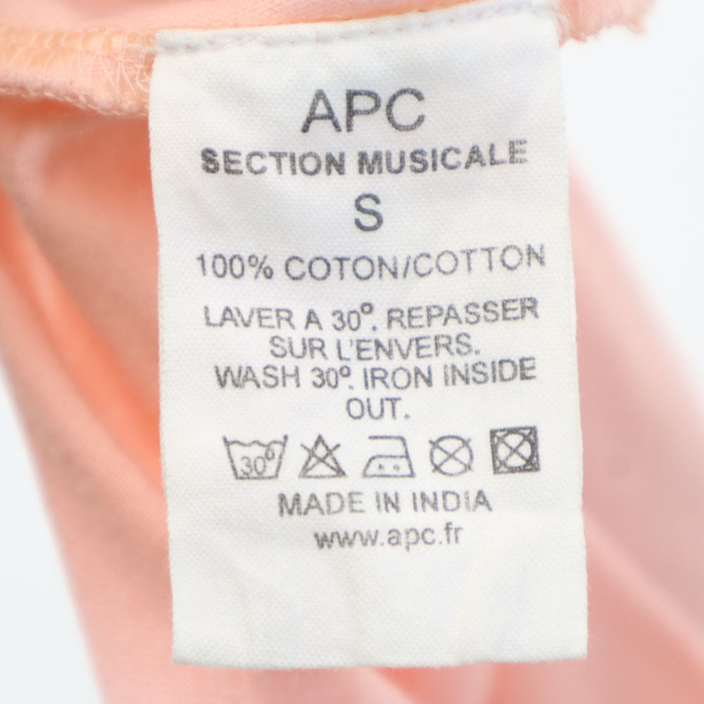 A.P.C. SECTION MUSICALE アーペーセーセクションミュージカル プリント タンクトップ S ピンク系 メンズ