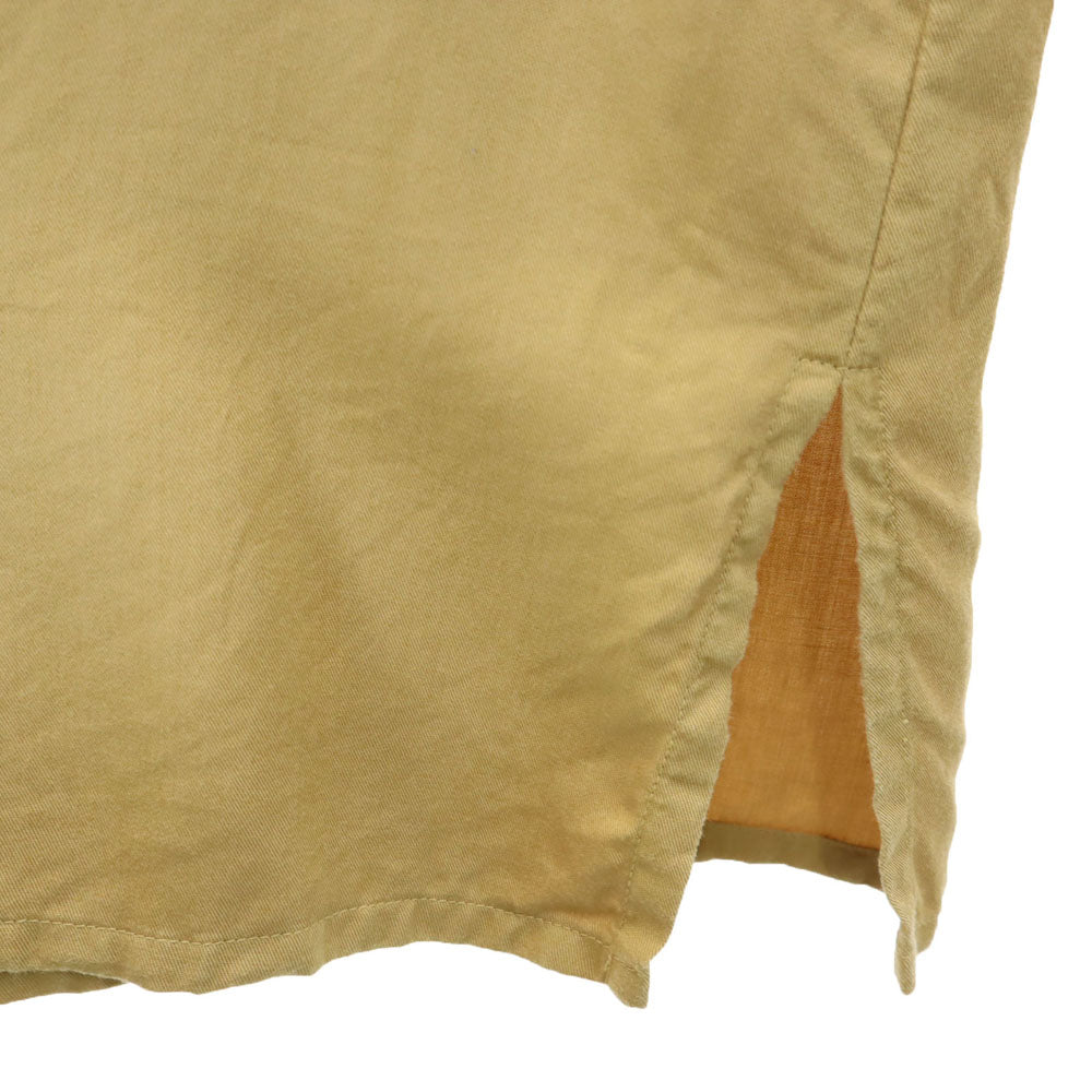 ハリウッドミッキー 90s 日本製 オールド ミニーマウス 長袖 シャツ ブラウン系 HOLLYWOODMICHEY 刺繍 レディース