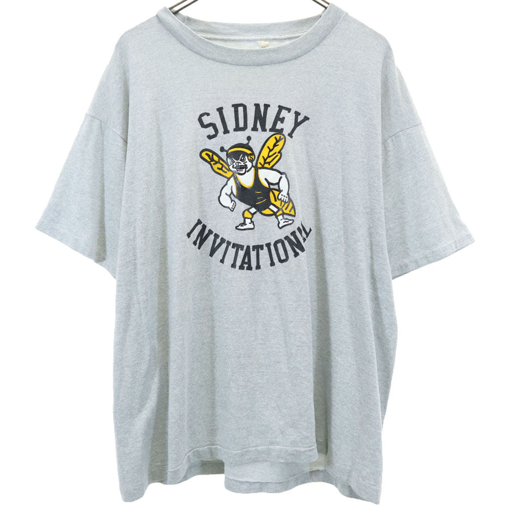 SCREEN STARS スクリーンスターズ 80s 90s オールド プリント 半袖 Tシャツ XXL グレー系 ビッグサイズ メンズ