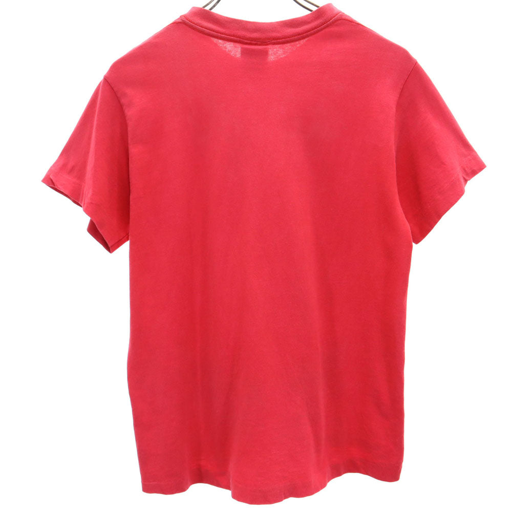 NIKE ナイキ 90s USA製 オールド 銀タグ プリント 半袖 Tシャツ M(10/12) レッド キッズ