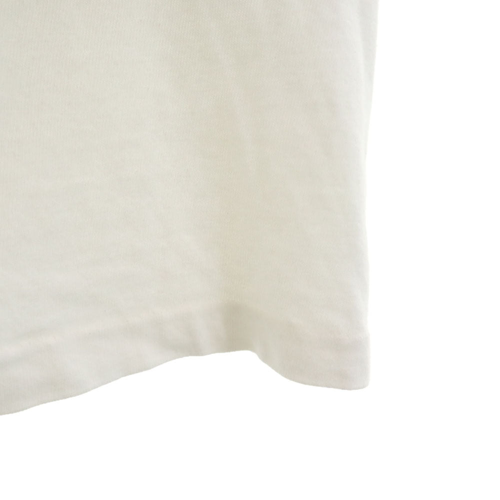 Hanes ヘインズ 80s 90s USA製 オールド プリント 半袖 Tシャツ L ホワイト系 メンズ