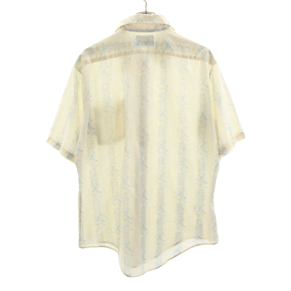 スタジオワン 70s USA製 キャンパス ヴィンテージ 総柄 半袖 シャツ L ベージュ系 studio one メンズ