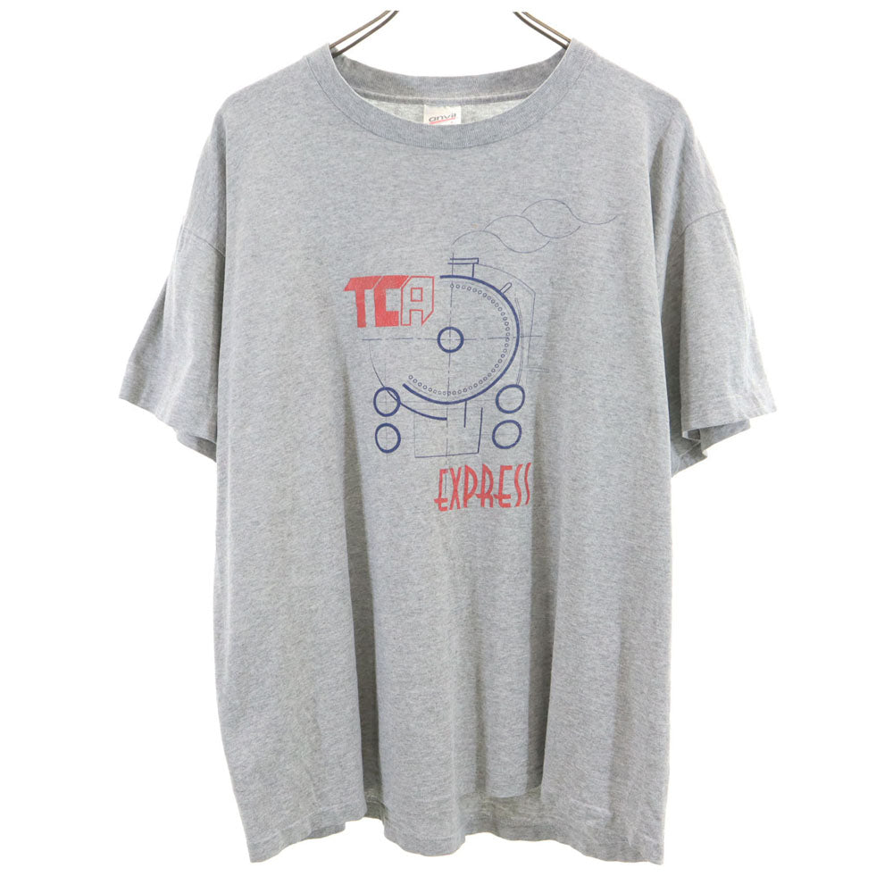 anbil アンビル 90s USA製 オールド 半袖 Tシャツ L グレー系 メンズ