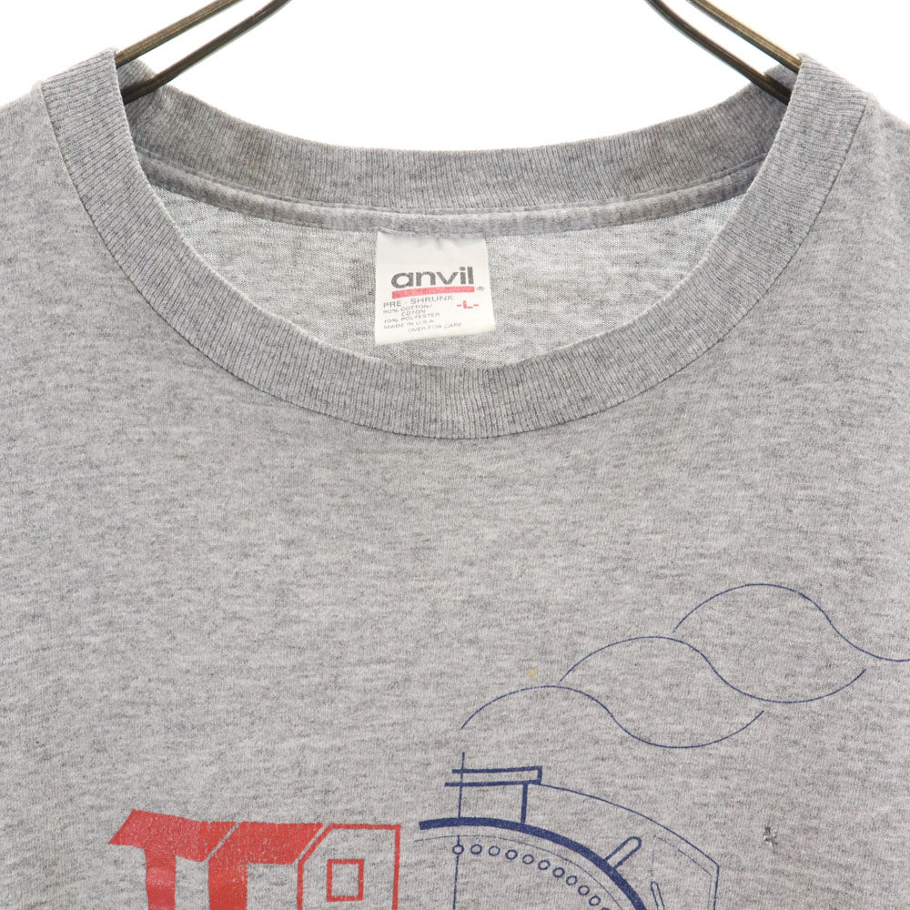 anbil アンビル 90s USA製 オールド 半袖 Tシャツ L グレー系 メンズ