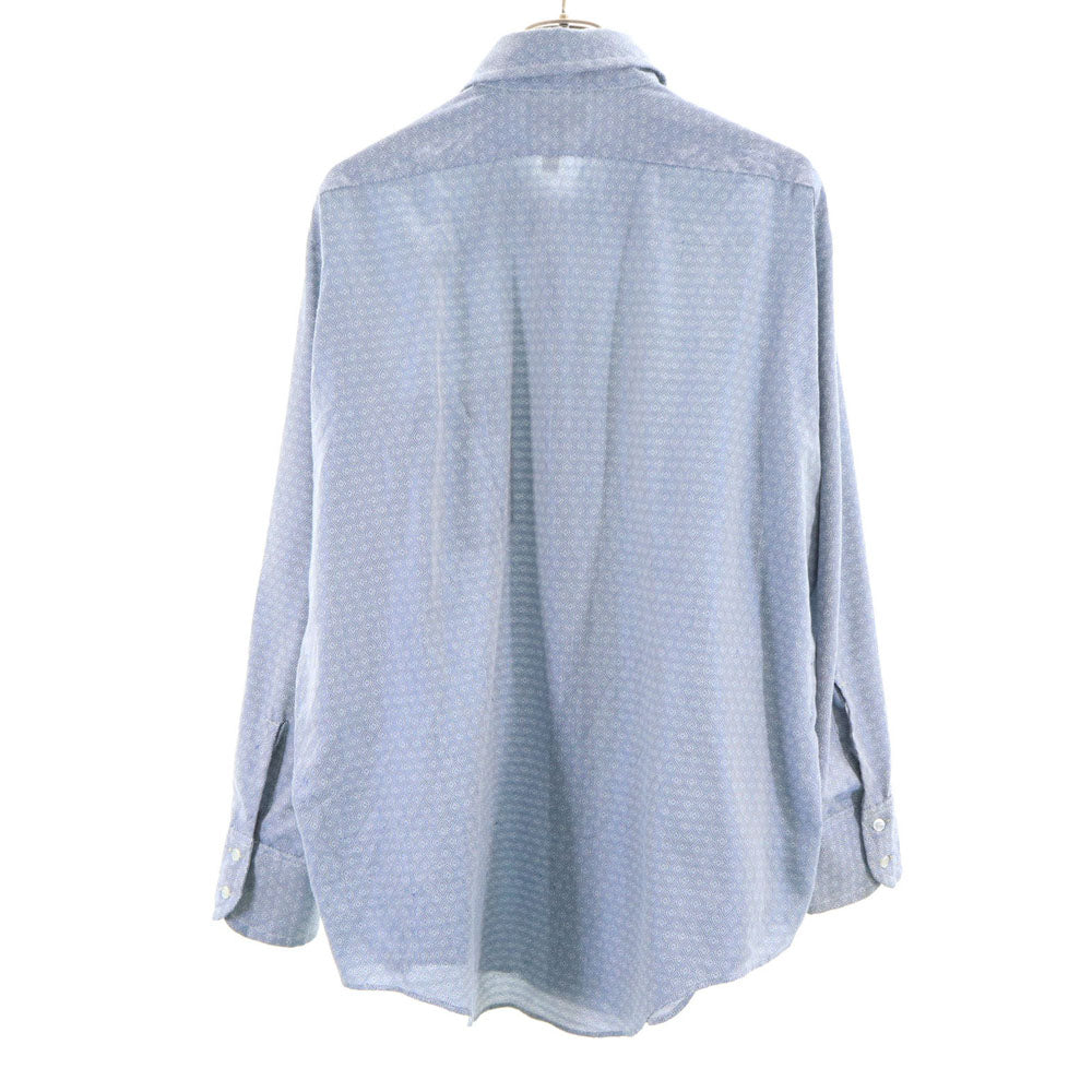 Arrow Kent Collection 70s ヴィンテージ 総柄 長袖 シャツ 161/2-33 ブルー系 メンズ