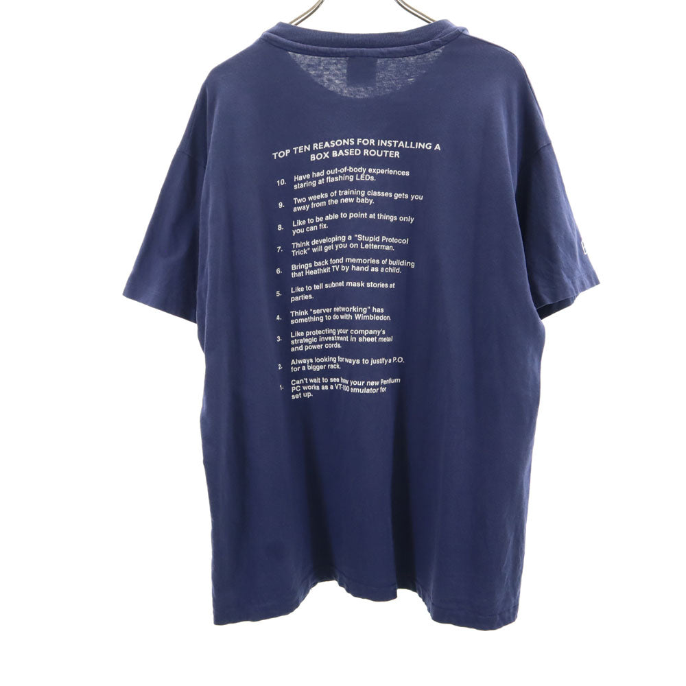 ヘインズ 90s USA製 オールド ポケT 半袖 Tシャツ XL ブルー Hanes メンズ