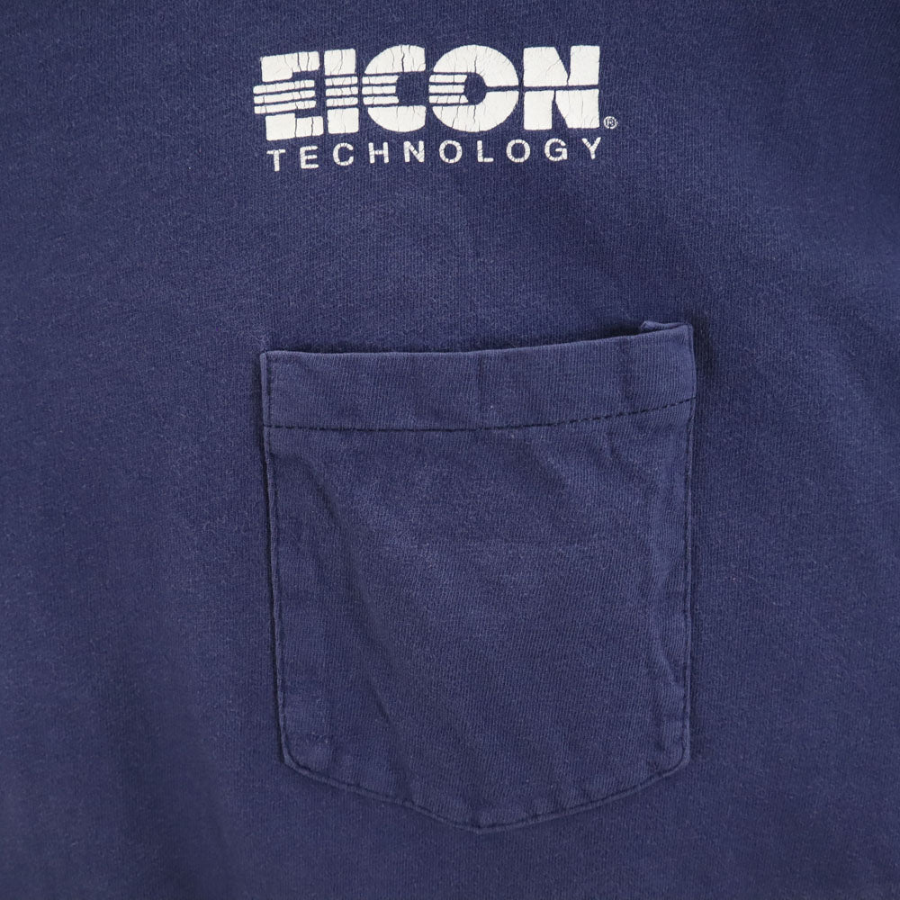 ヘインズ 90s USA製 オールド ポケT 半袖 Tシャツ XL ブルー Hanes メンズ