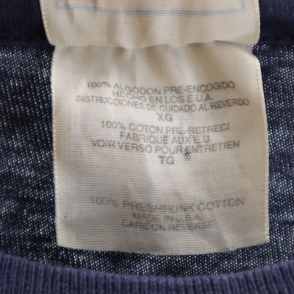 ヘインズ 90s USA製 オールド ポケT 半袖 Tシャツ XL ブルー Hanes メンズ