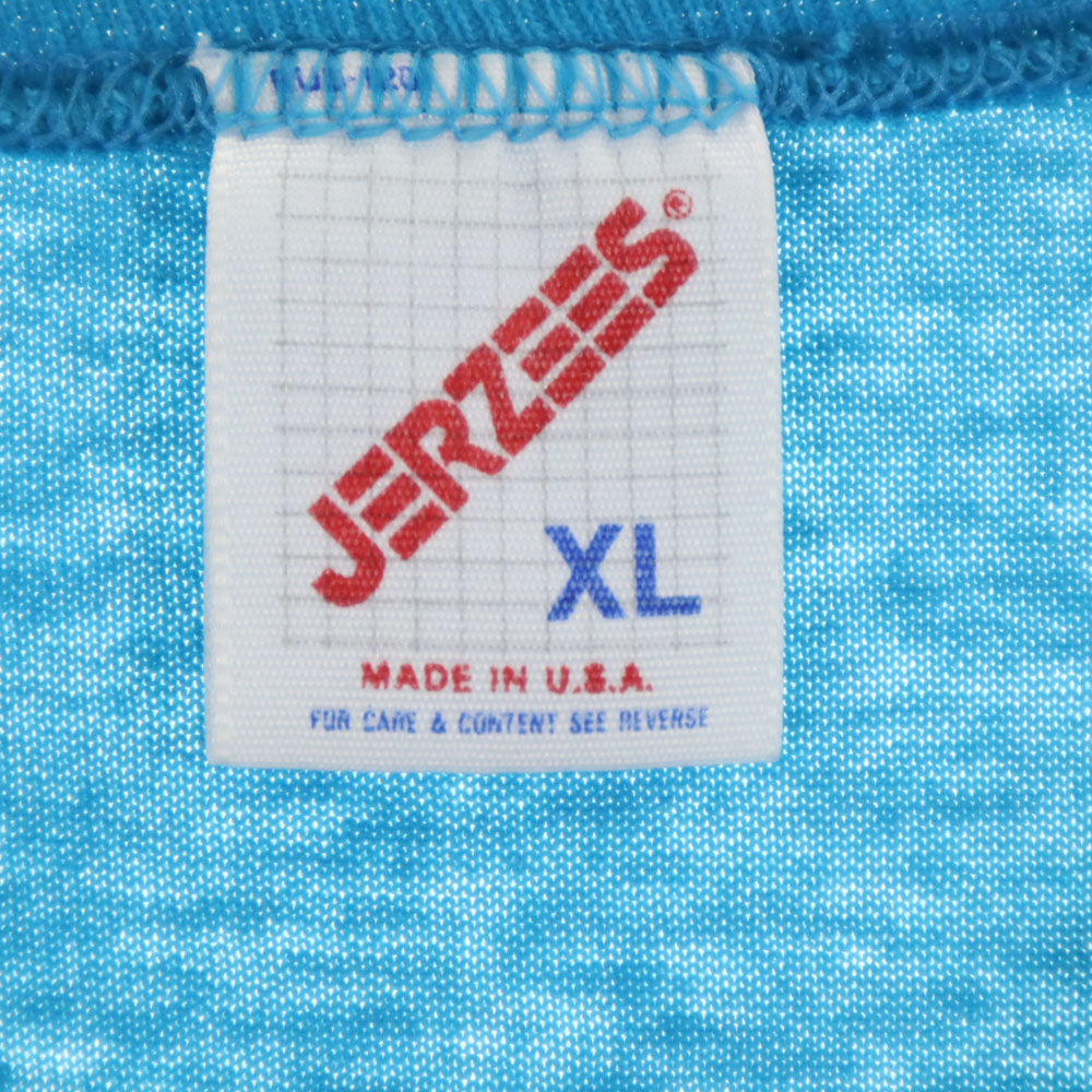 JERZEES ジャージーズ 90s USA製 オールド 半袖 Tシャツ XL ブルー系 メンズ