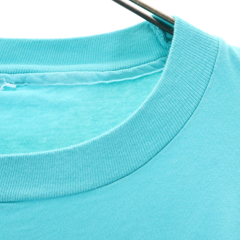 OLD オールド 80s 90s プリント 半袖 Tシャツ ブルー系 メンズ