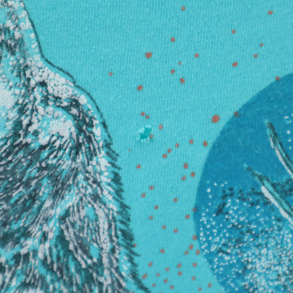 OLD オールド 80s 90s プリント 半袖 Tシャツ ブルー系 メンズ